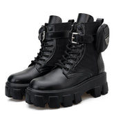 Boots Lace Up Luxury Women Winter Boots Spring Autumn-BS00988-Veeddydropshipping